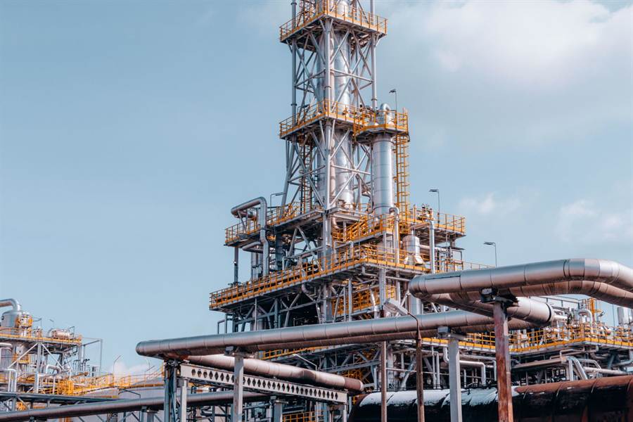 Health and safety inspection at an industrial facility